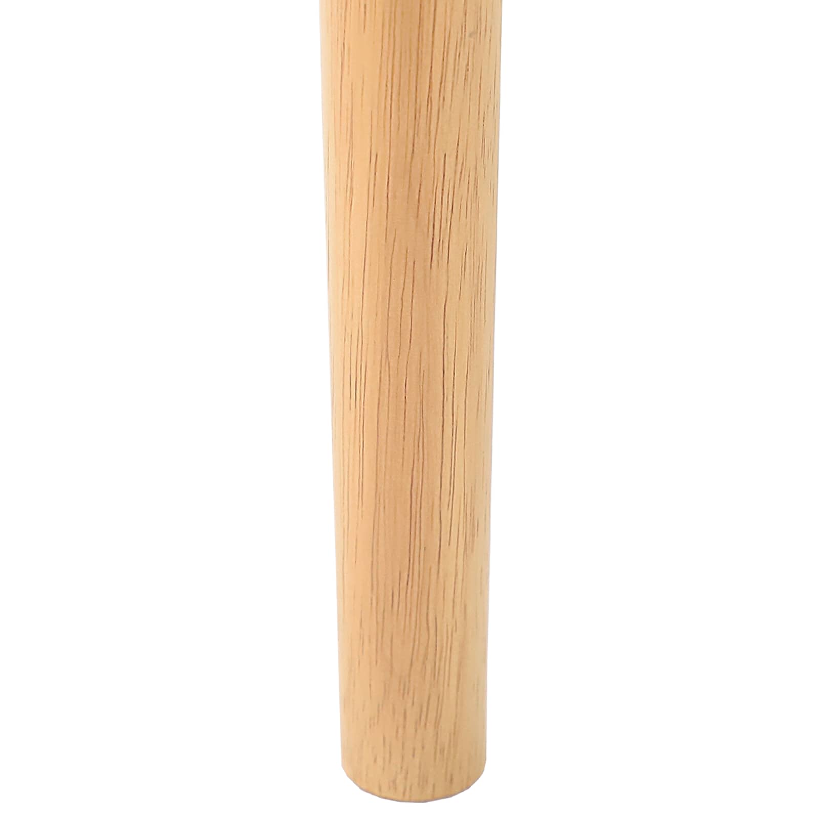 Esszimmerstuhl 2 pcs Hellbraun und hell Massives Gummiholz