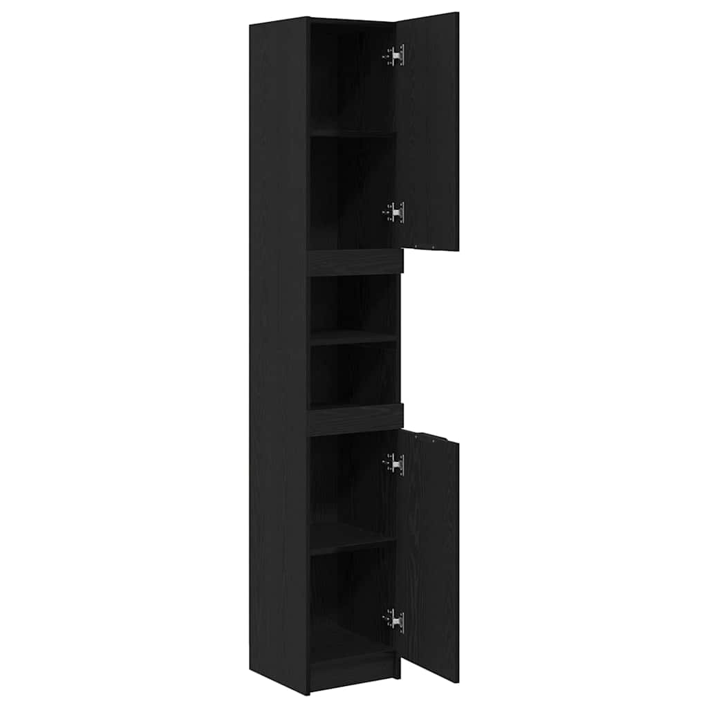 Badschrank Weiß 32x34x188,5 cm Holzwerkstoff