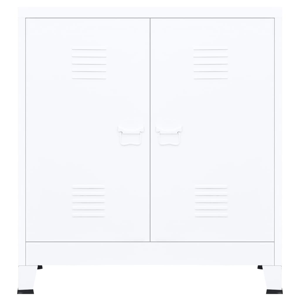 Lagerschrank Industrial Schwarz 90x40x100 cm Stahl