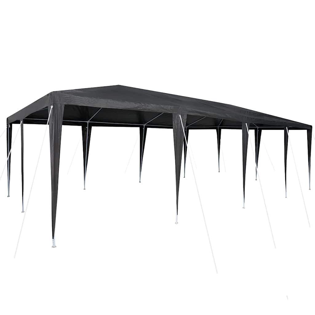 Party-Zelt Weiß 400 x 400 x 266 cm Polyethylen und Stahl