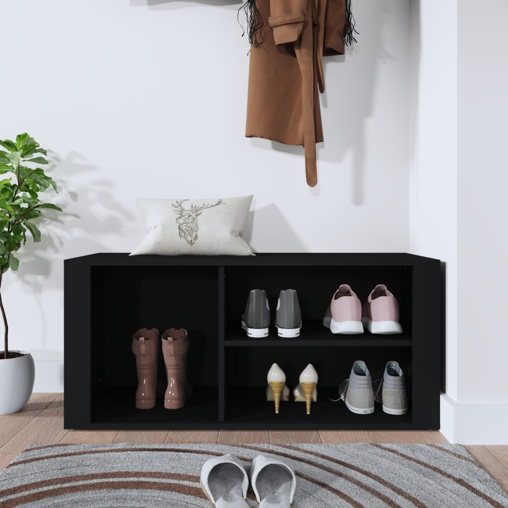 Schuhregal Weiß 100x35x45 cm Holzwerkstoff