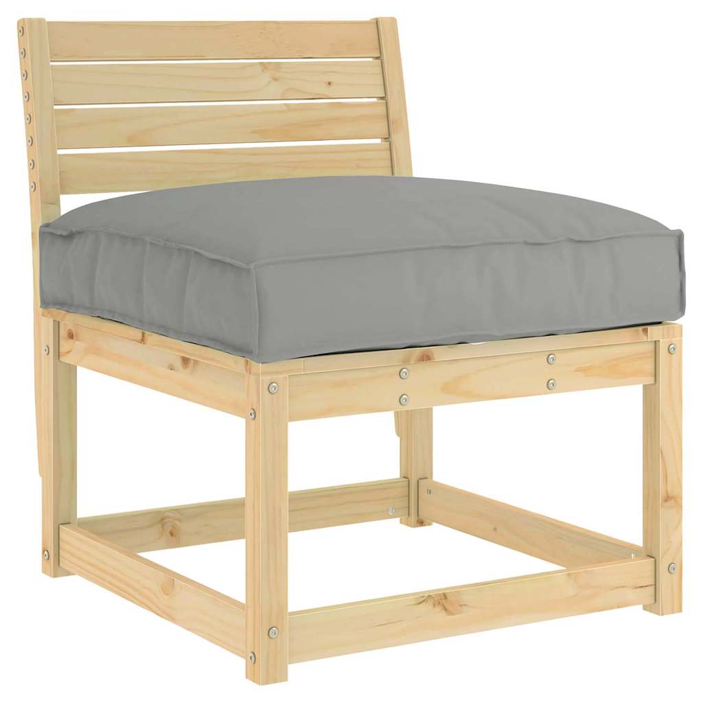 Kissen Anthrazit 70 x 70 x 12 cm Oxford-Stoff