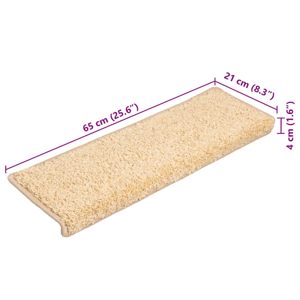 Stufenmatten 15 Stk. 65x21x4 cm Grau Rechteckiger Rand