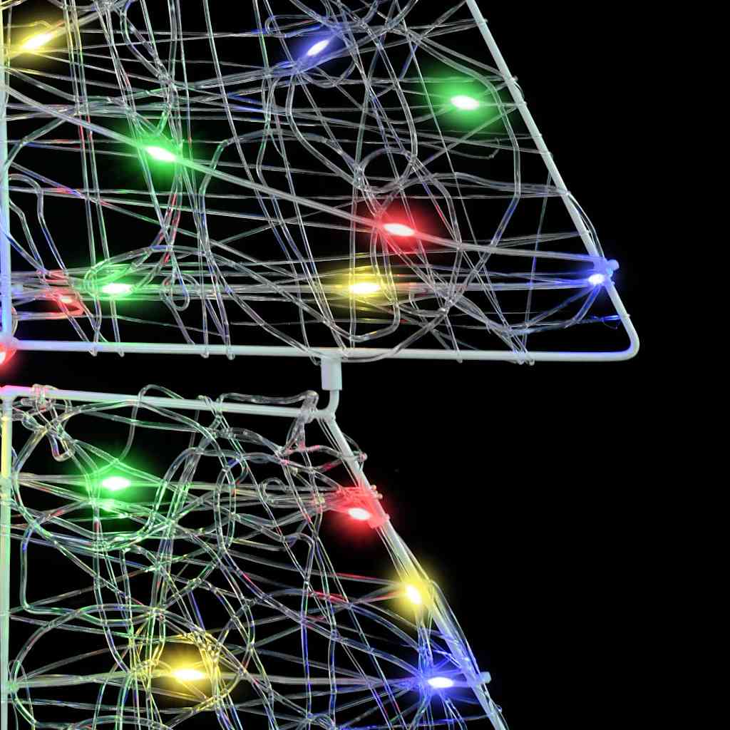 Weihnachtsbaum mit 100 LEDs Warmes Weiß 120 cm Acryl
