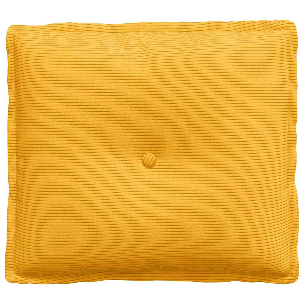 Rückenkissen Hellgrau 50 x 45 cm Cordstoff
