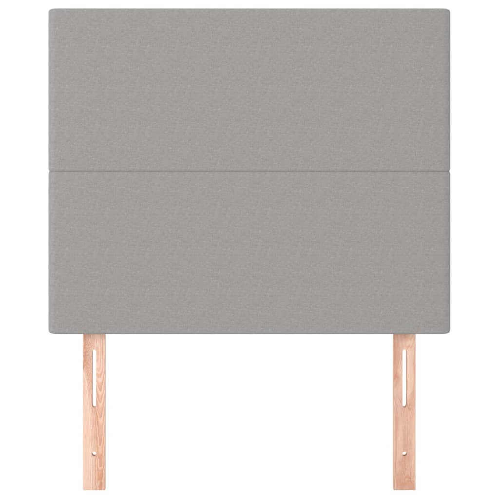 Kopfteil Hellgrau 80x5x118/128 cm Stoff