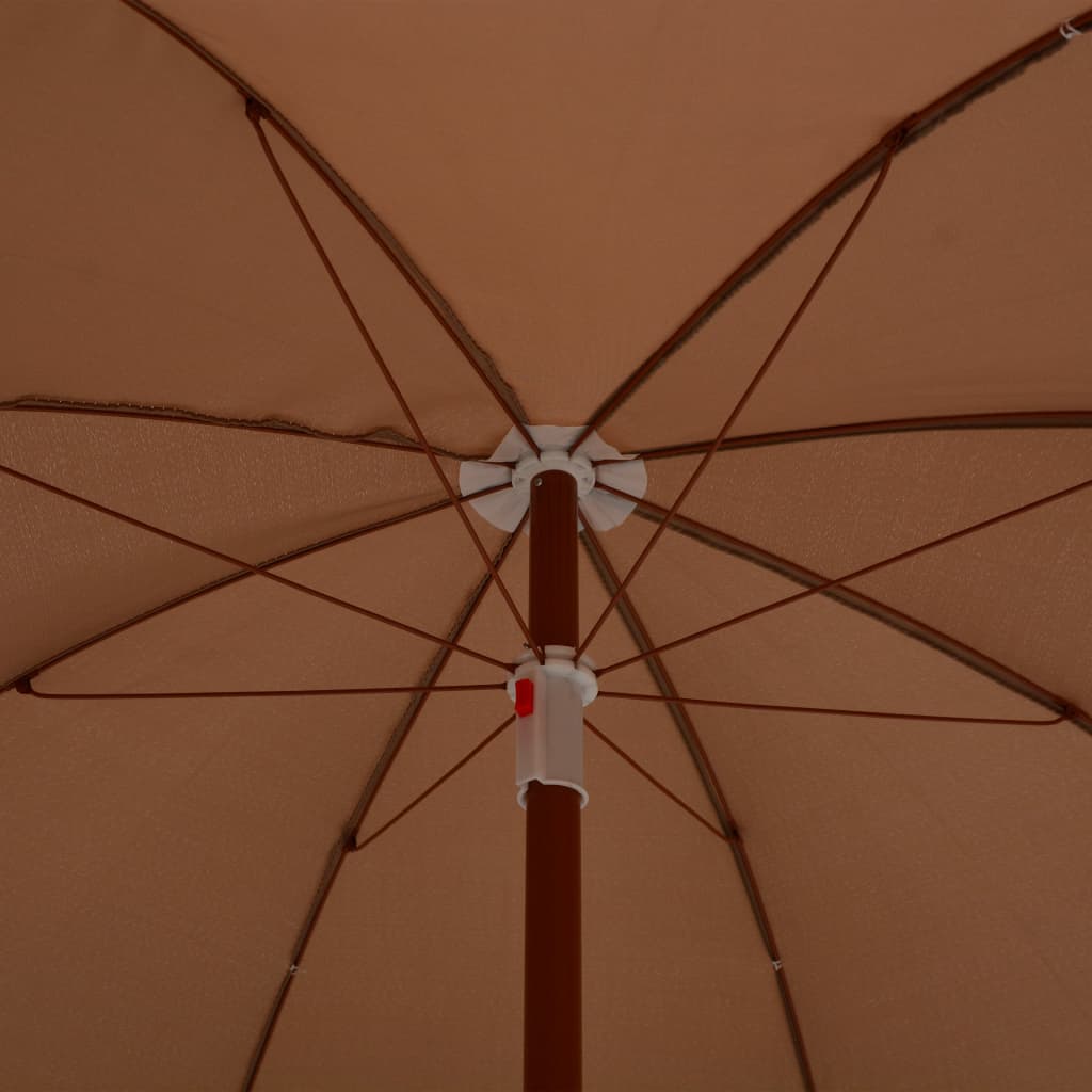 Sonnenschirm mit Stahl-Mast 300 cm Sandweiß
