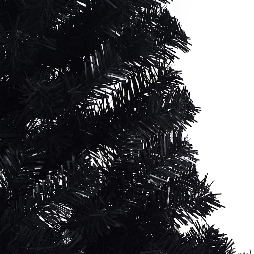 Künstlicher Halb-Weihnachtsbaum mit Ständer Grün 150 cm PVC