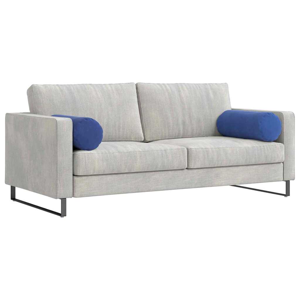 Bolsterkissen 2 Stück Blau Ø 15 x 40 cm Cordstoff