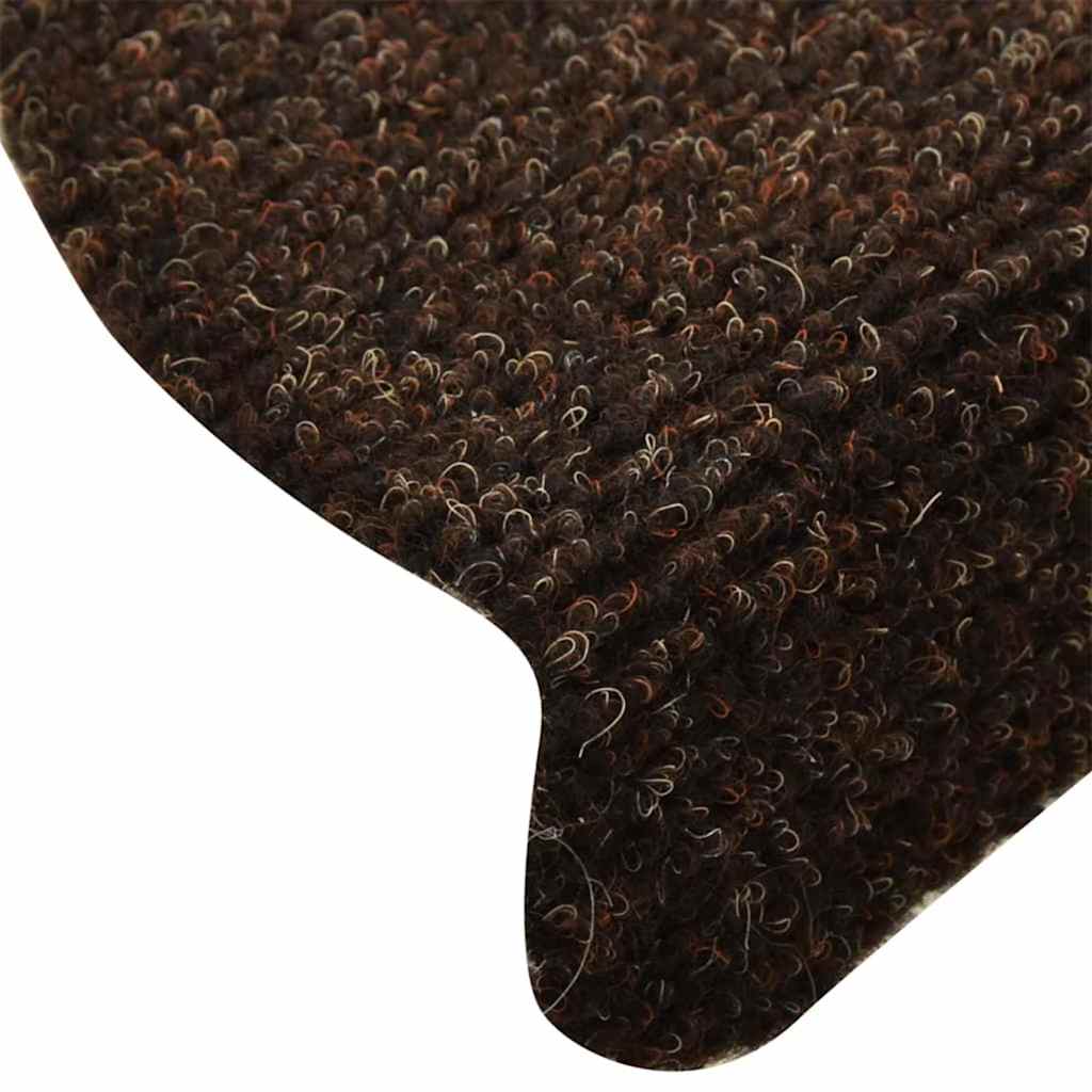 Stufenmatten Selbstklebend 15 Stk. 56x17x3 cm Hellbraun Halbrund