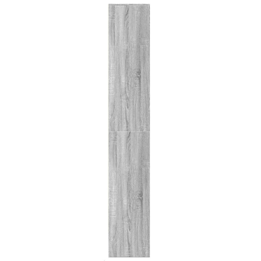 Highboard mit LED-Beleuchtung Weiß 69x32,5x200 cm Holzwerkstoff