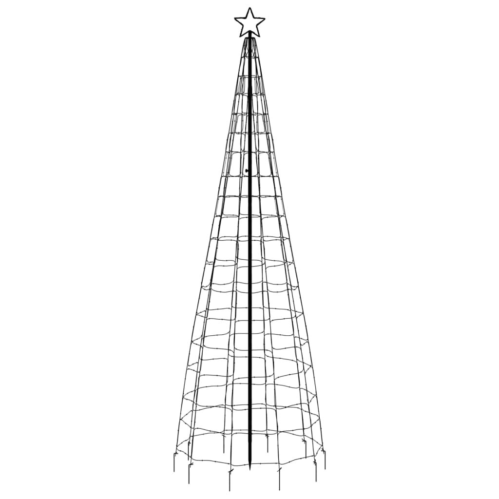 LED-Weihnachtsbaum mit Erdspießen 220 LEDs Warmweiß 180 cm