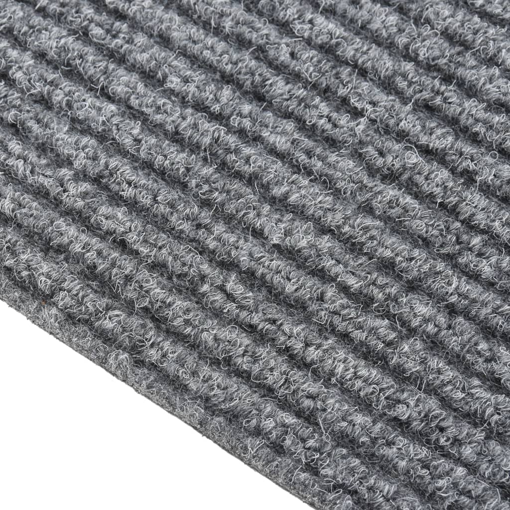 Teppichläufer Grau 80 x 150 cm Stoff