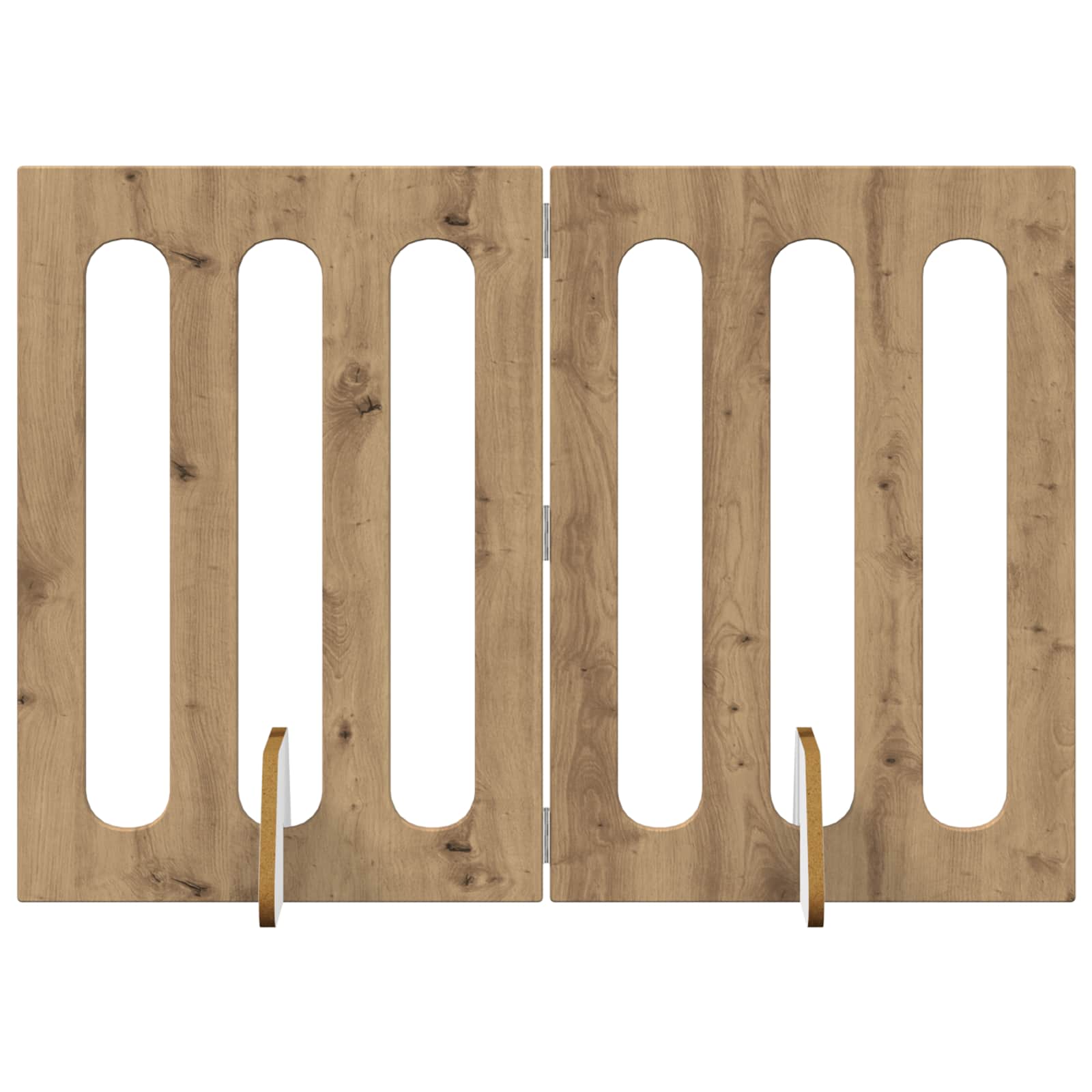 Faltbarer Haustierzaun 2 pcs Weiß 100,5 x 38 x 70 cm