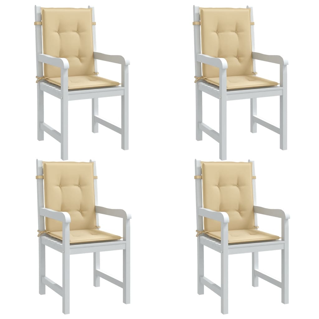 Niedriglehner-Auflagen 2 Stk Melange Anthrazit 100x50x7cm Stoff