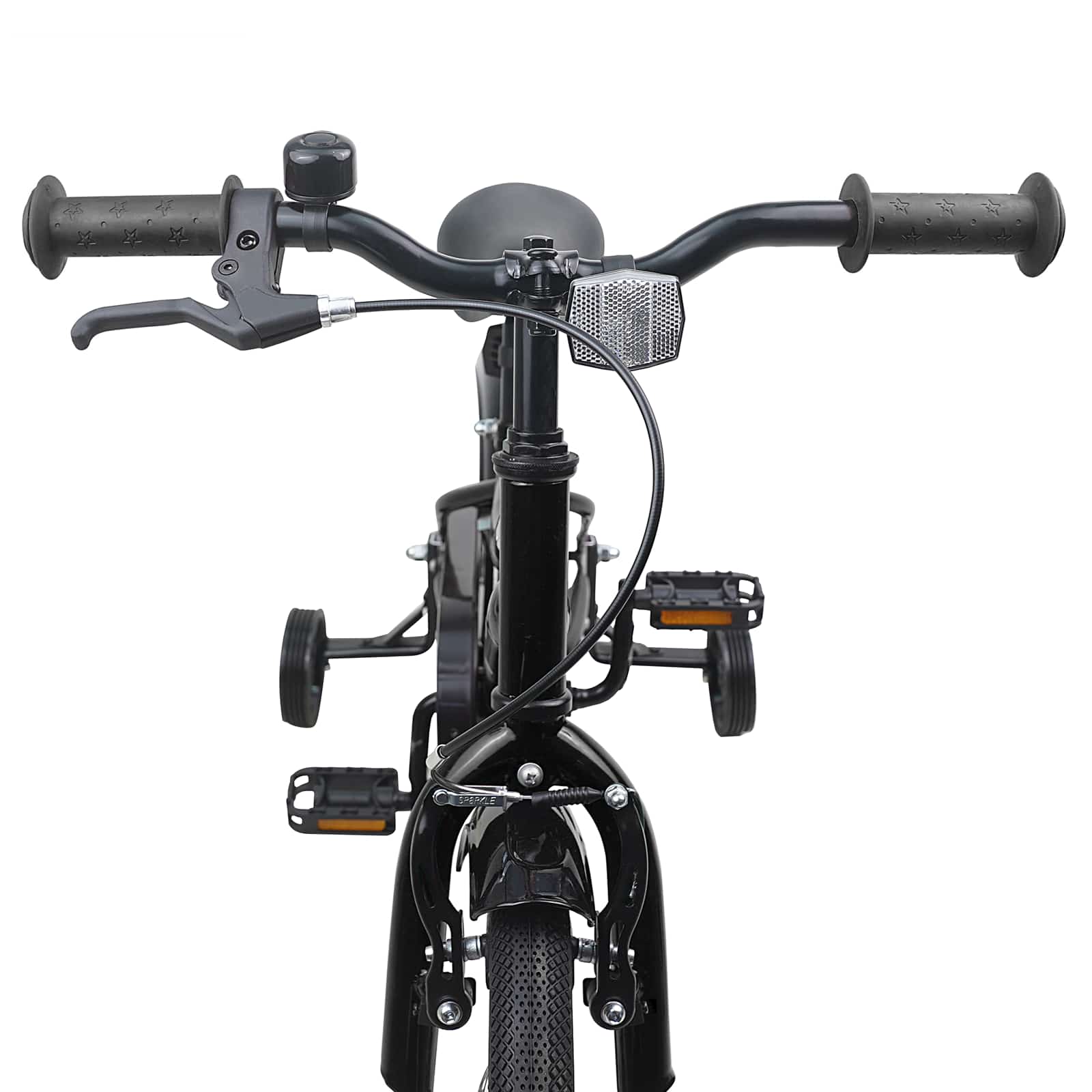 Kinderfahrrad 12 Zoll für 2-4 Jahre alt Schwarz