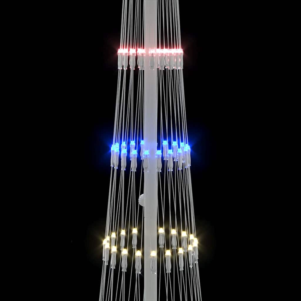 LED-Weihnachtsbaum Warmes Weiß 51 x 51 x 190 cm Metall