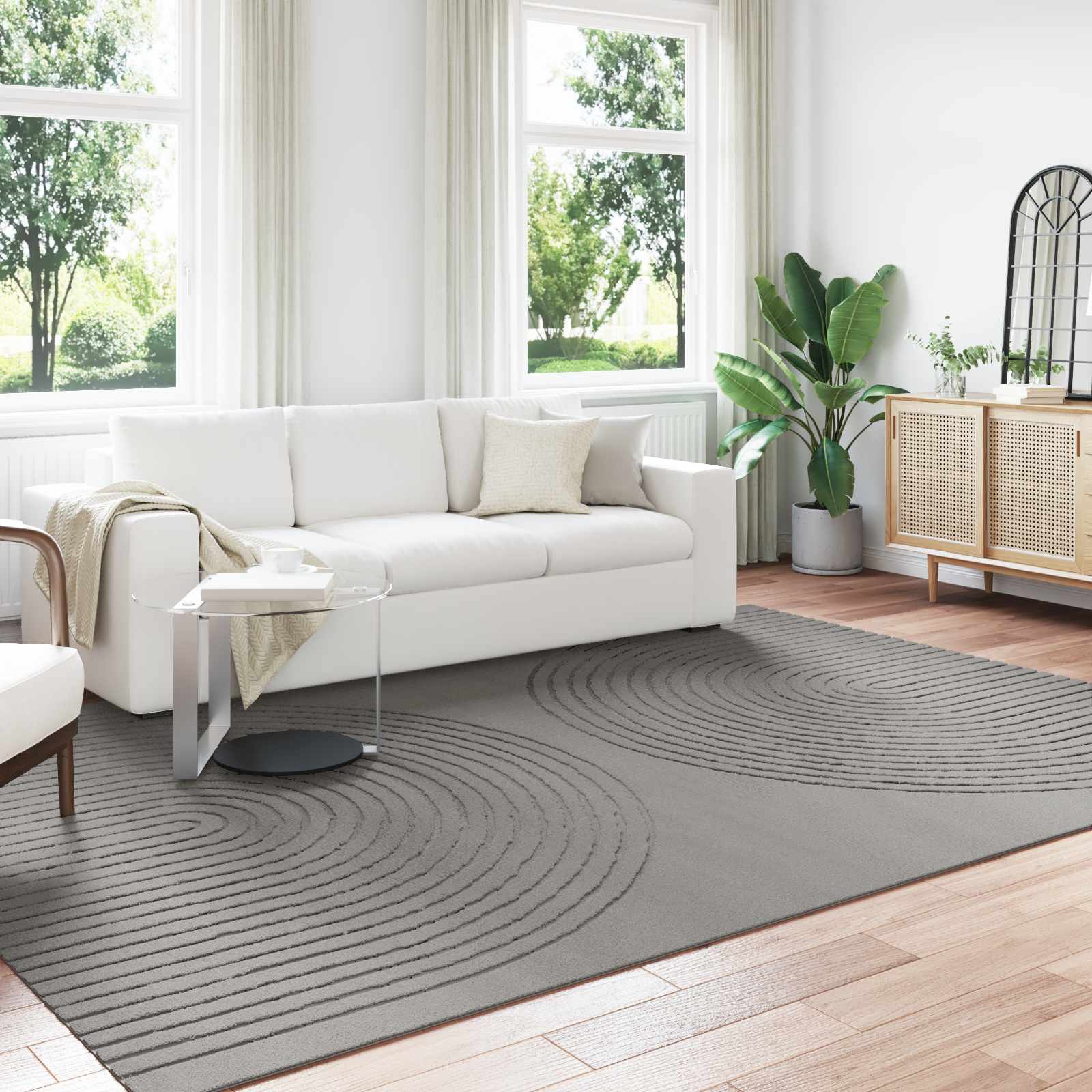 Bereichsteppiche Rechtwinklig GALATI Creme 150 x 80 cm