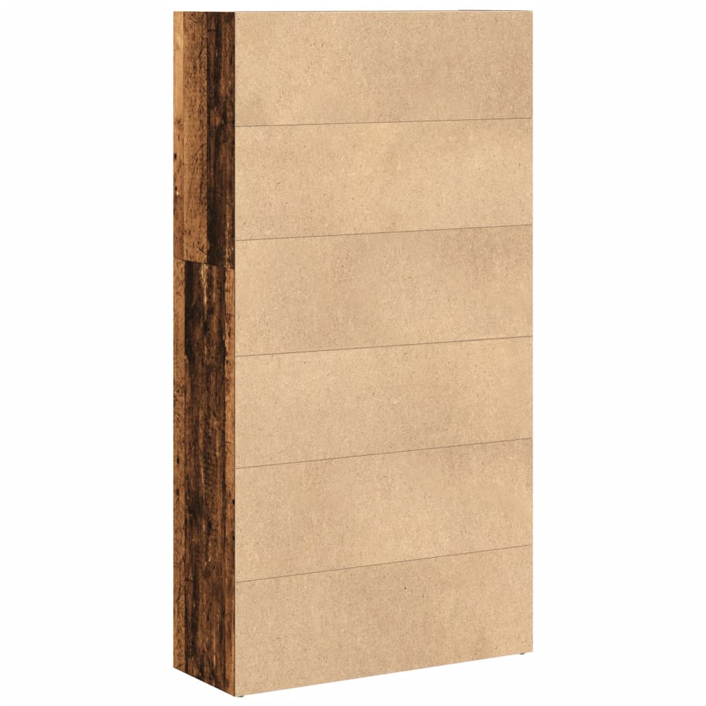 Bücherregal Weiß 80x30x189 cm Holzwerkstoff