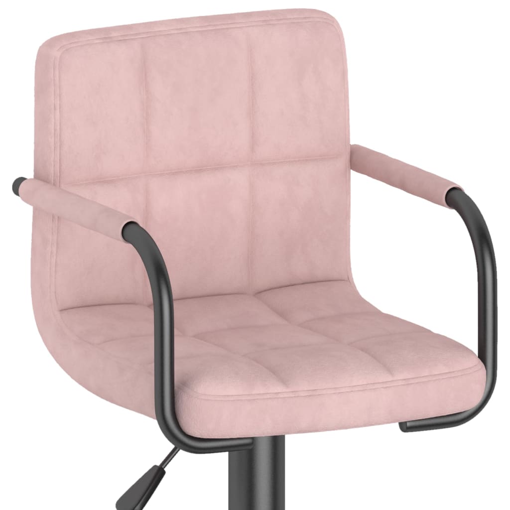 Barhocker 2 Stk. Blau Samt