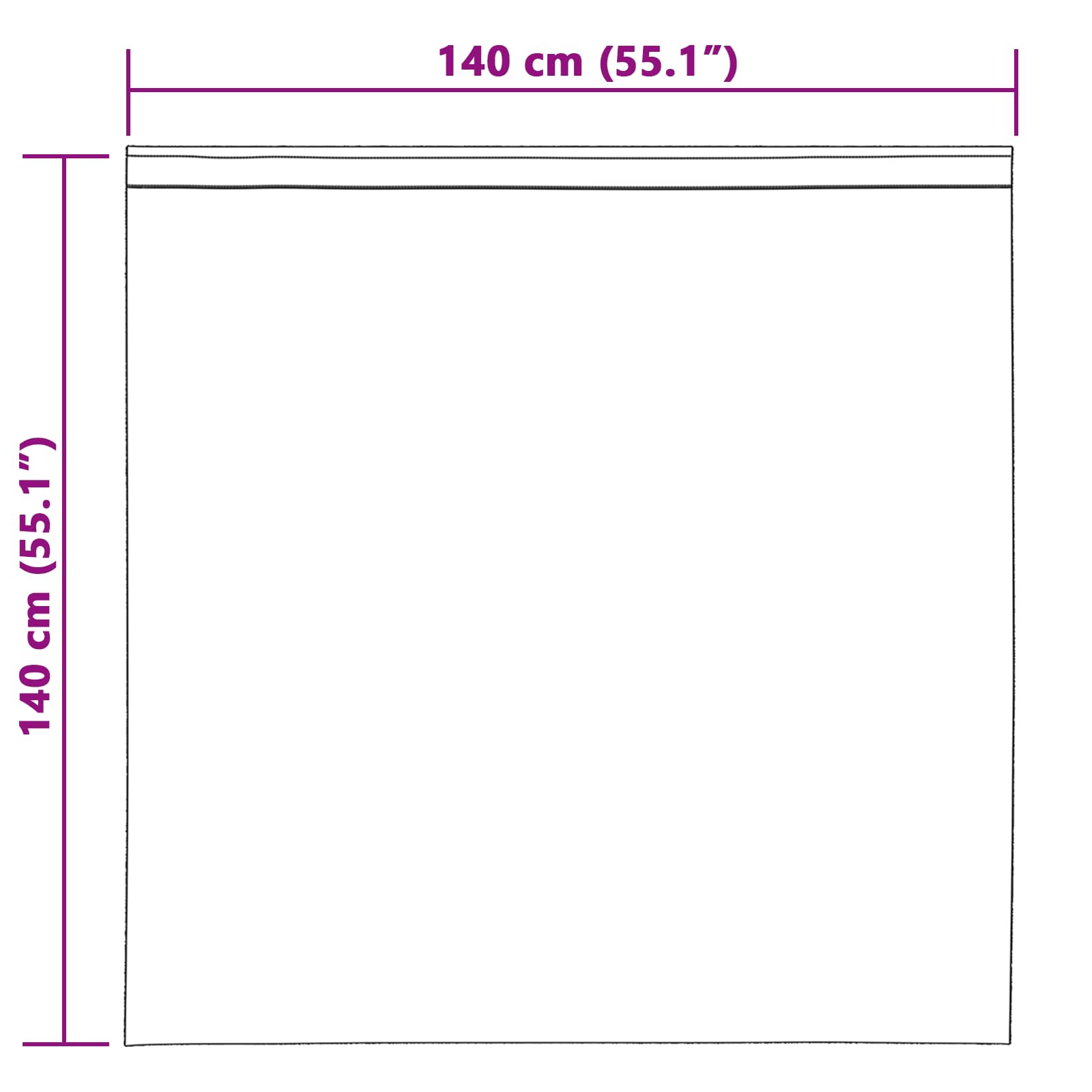 Verdunkelungsvorhänge 2 pcs Schwarz 140 x 140 cm Samt