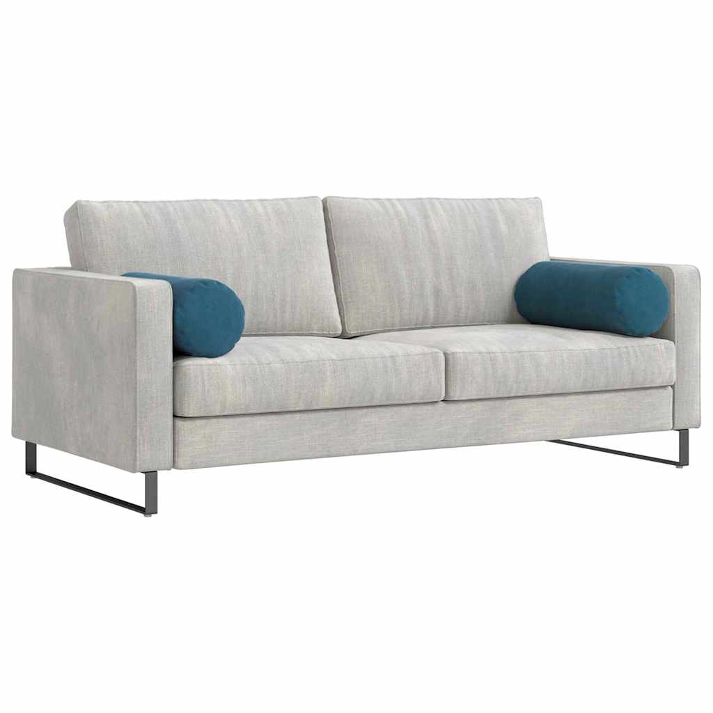 Bolsterkissen 2 Stück Blau Ø 15 x 40 cm Cordstoff