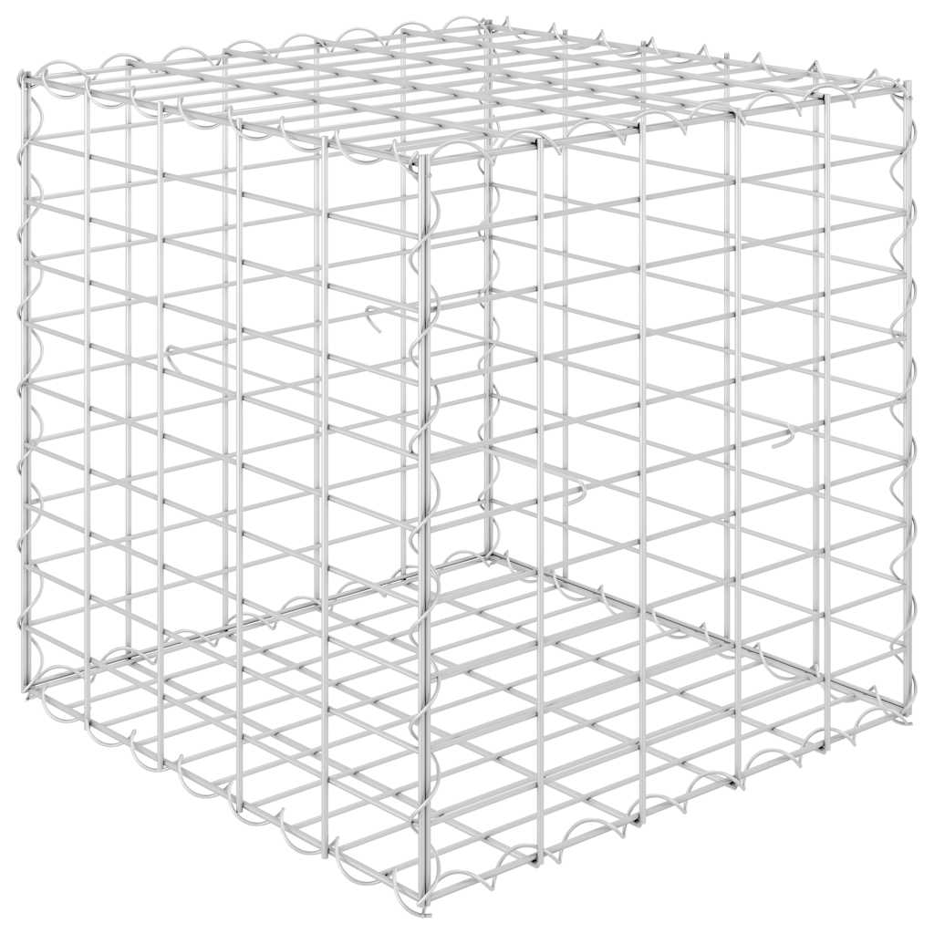 Würfel-Gabionen-Hochbeet Stahldraht 30x30x30 cm