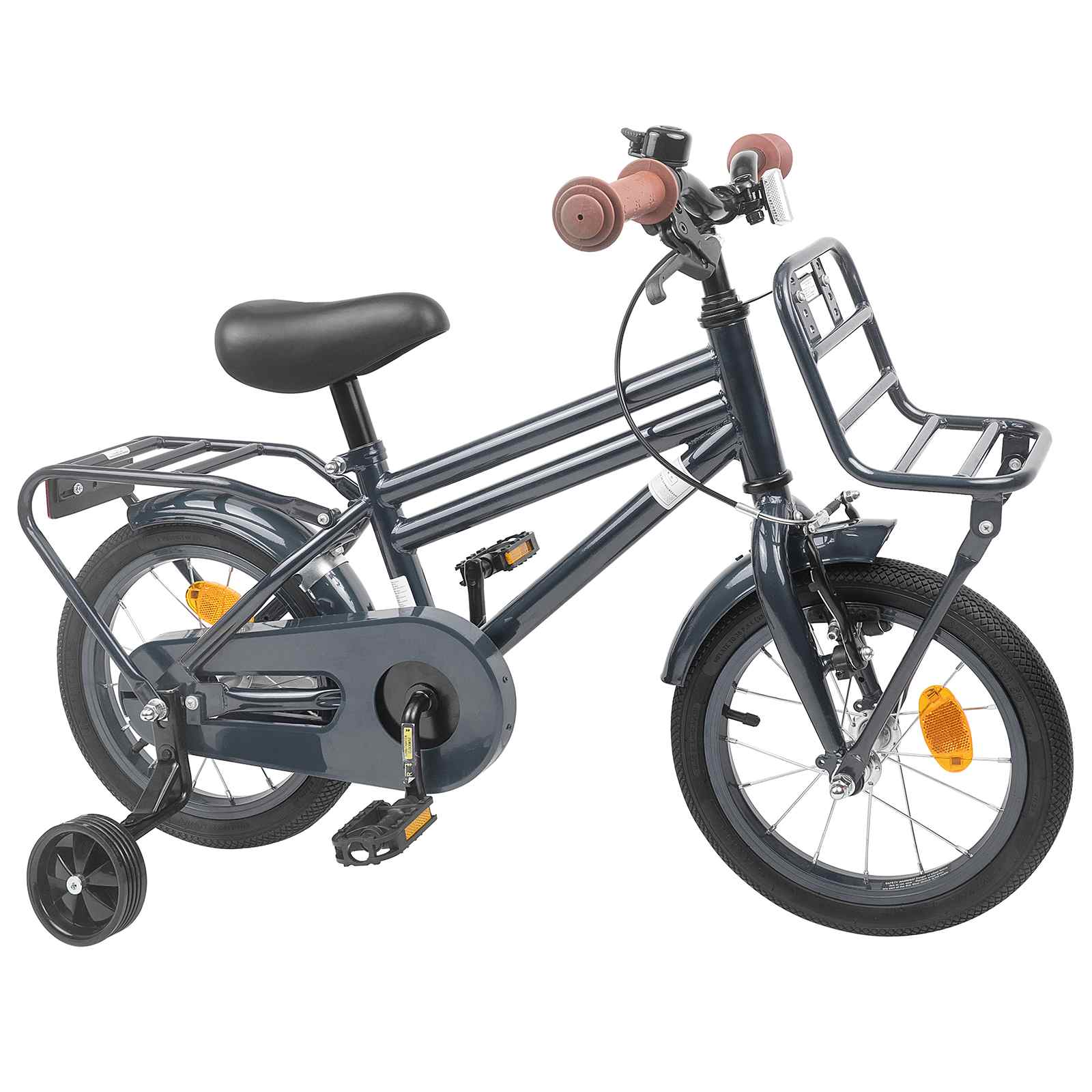 Kinderfahrrad 18 Zoll für 5-7 Jahre alt Schwarz