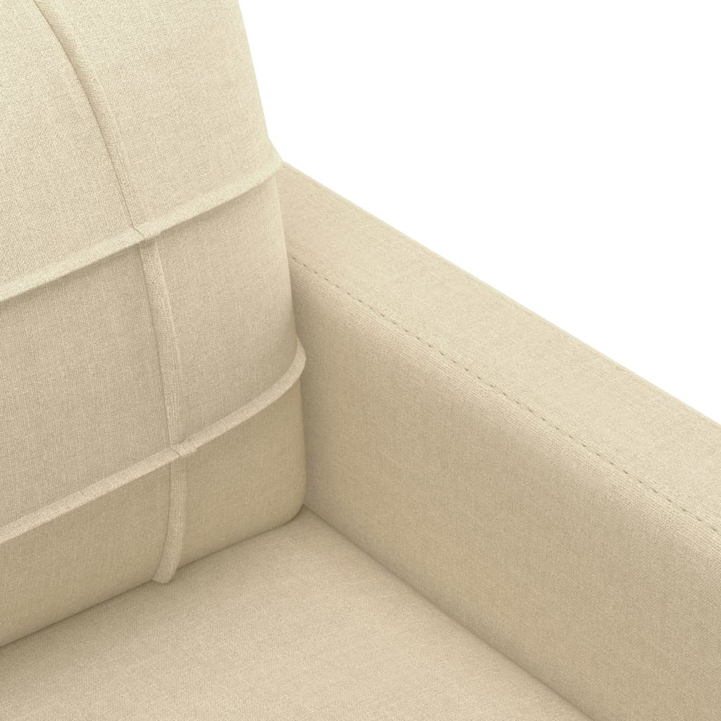 4-tlg. Sofagarnitur mit Kissen Braun Stoff