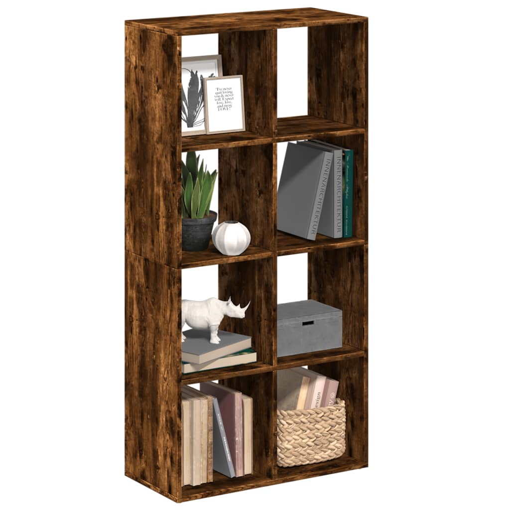 Bücherregal Weiß 137,5x29x137,5 cm Holzwerkstoff