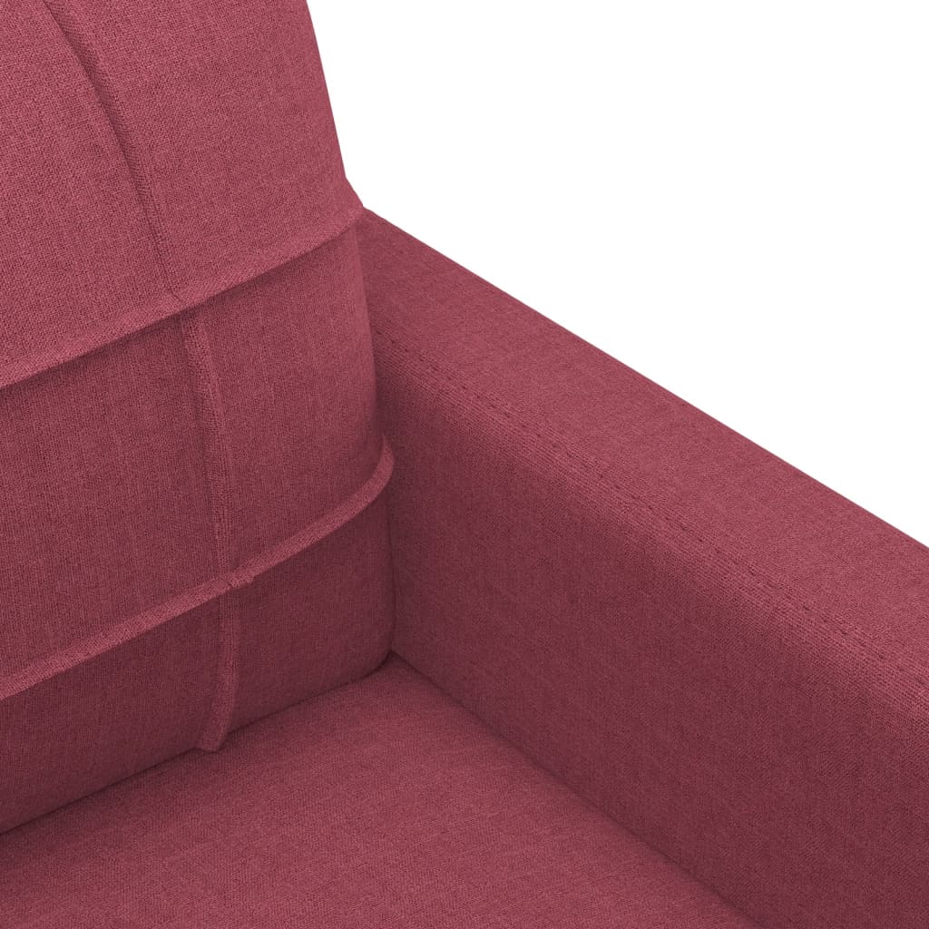 4-tlg. Sofagarnitur mit Kissen Braun Stoff