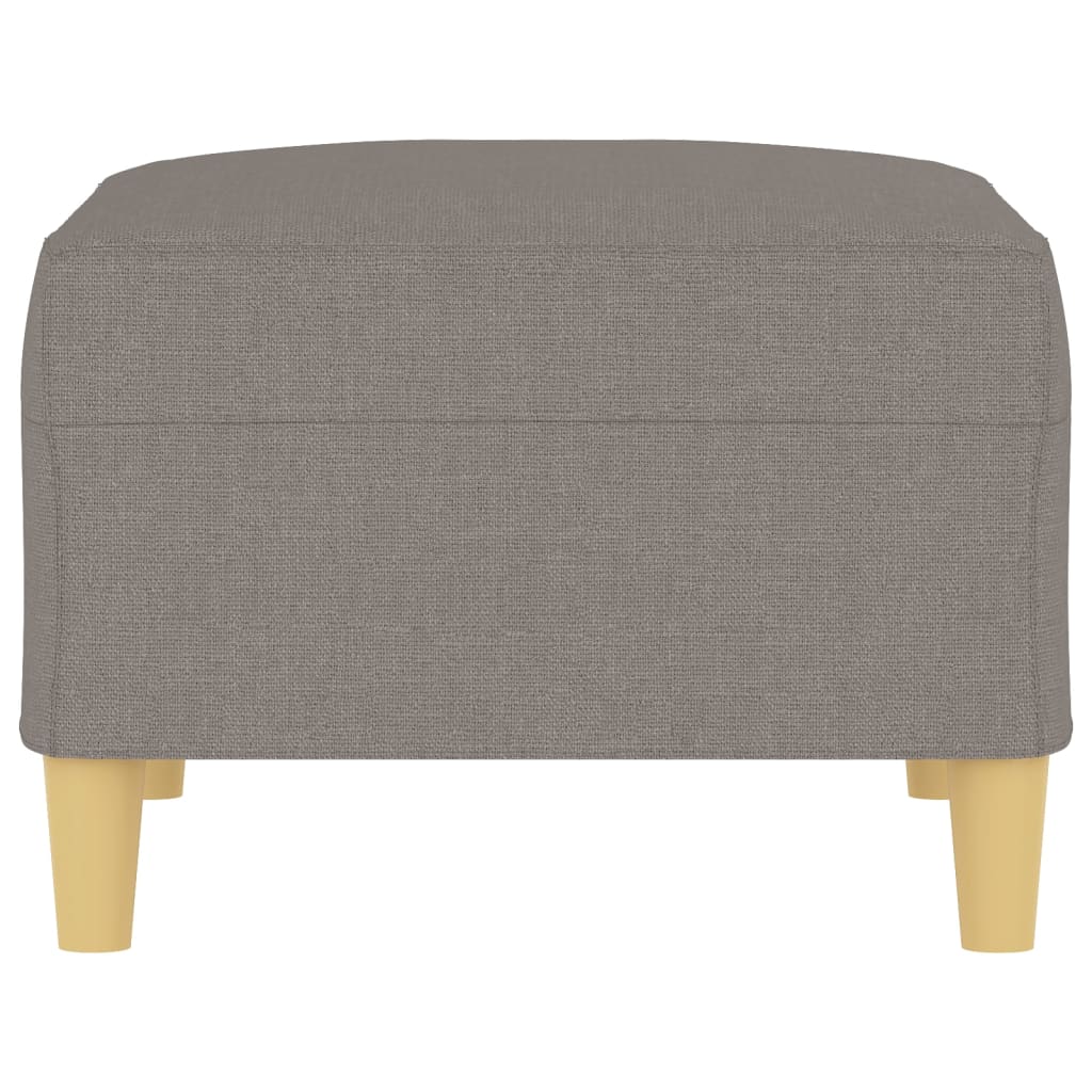 Fußhocker Hellgrau 60x50x41 cm Stoff