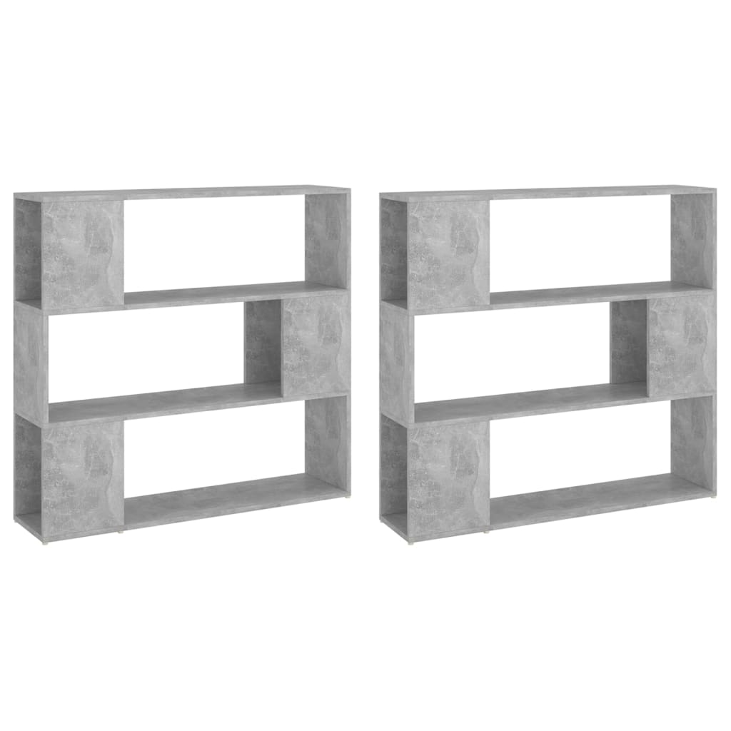 Bücherregal Raumteiler Weiß 100x24x188 cm