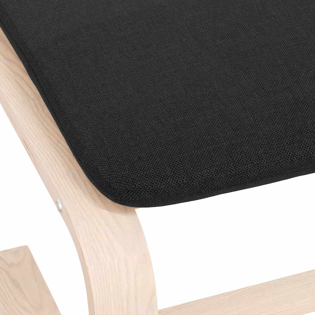 Fußhocker Creme 51x41x40 cm Stoff