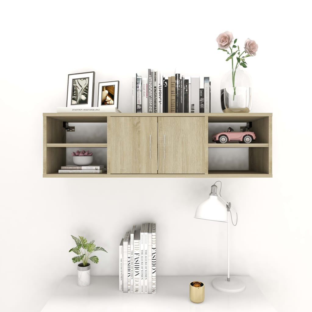 Wandregal Weiß 102x30x29 cm Holzwerkstoff