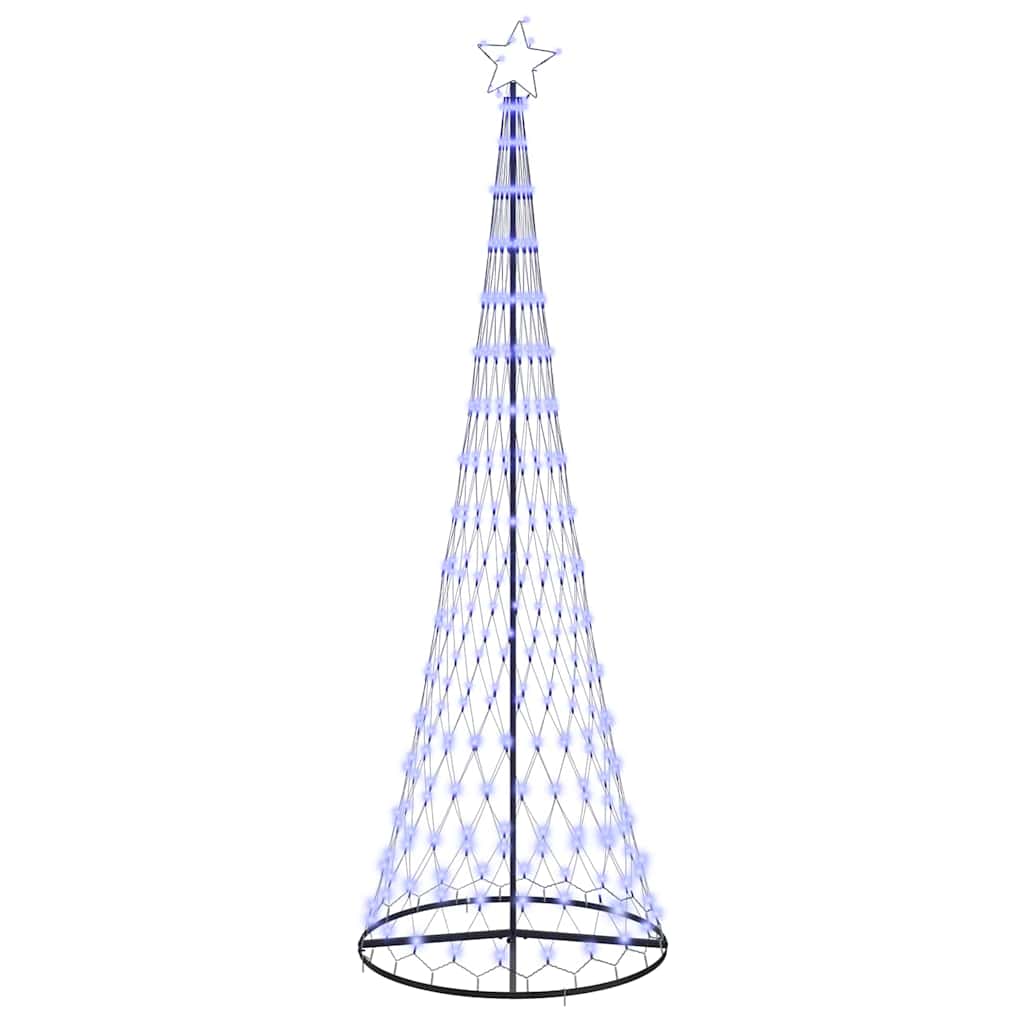 LED-Weihnachtsbaum mit 230 LEDs Mehrfarbig 184,5 cm Metall