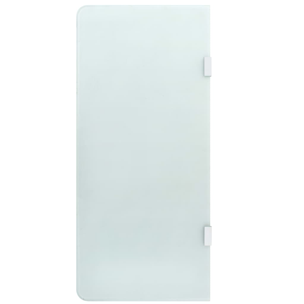 Urinal-Trennwand Wandmontage Schwarz 90x40 cm Hartglas