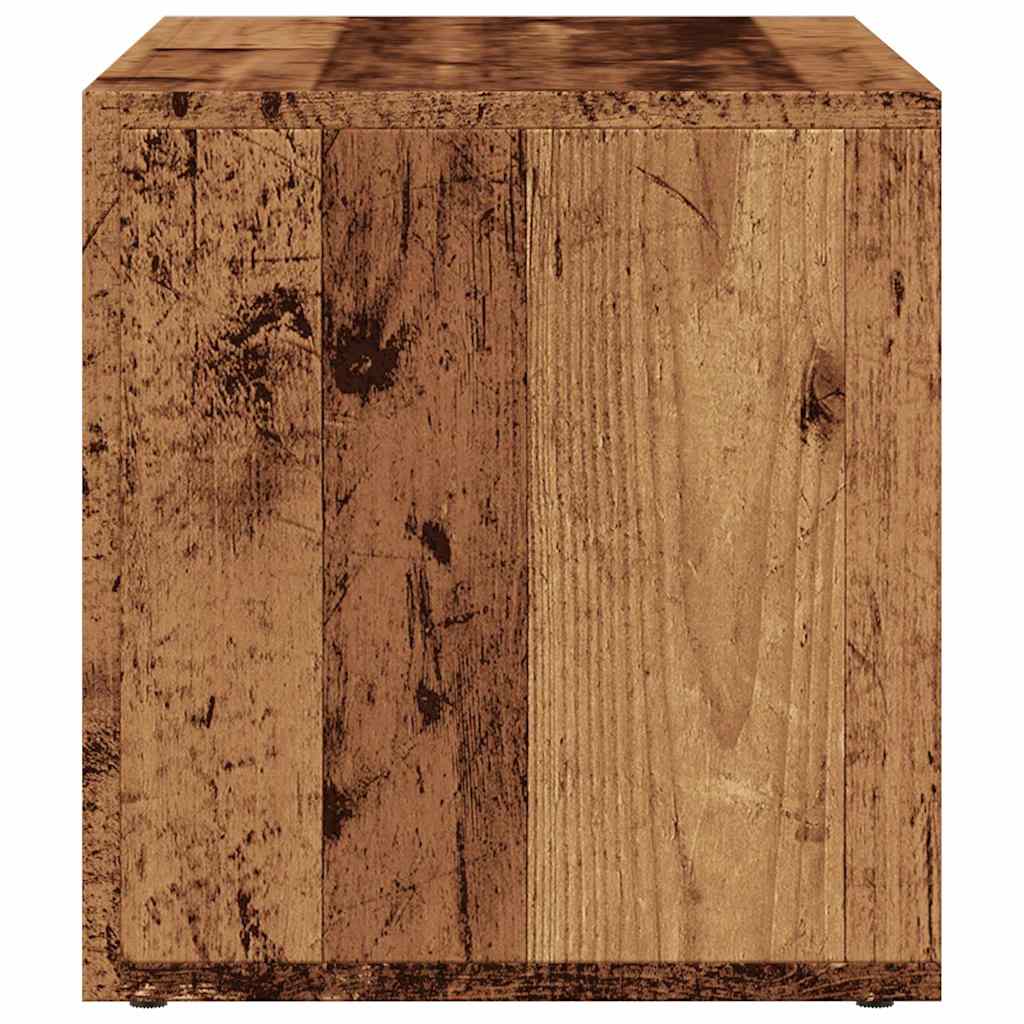 Schallplatten-Aufbewahrungsbox Weiß 71x34x36 cm Holzwerkstoff