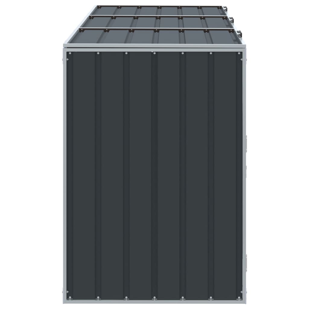 Mülltonnenbox für 1 Tonne Grün 72x81x115 cm Stahl