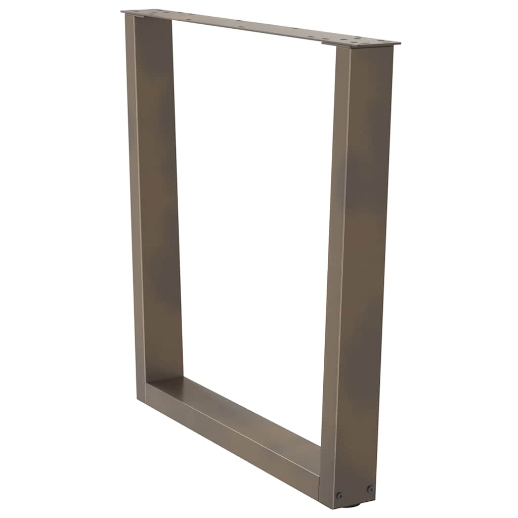 Couchtischbeine V-Form 2 Stück Schwarz 30x(30-31,3) cm Stahl