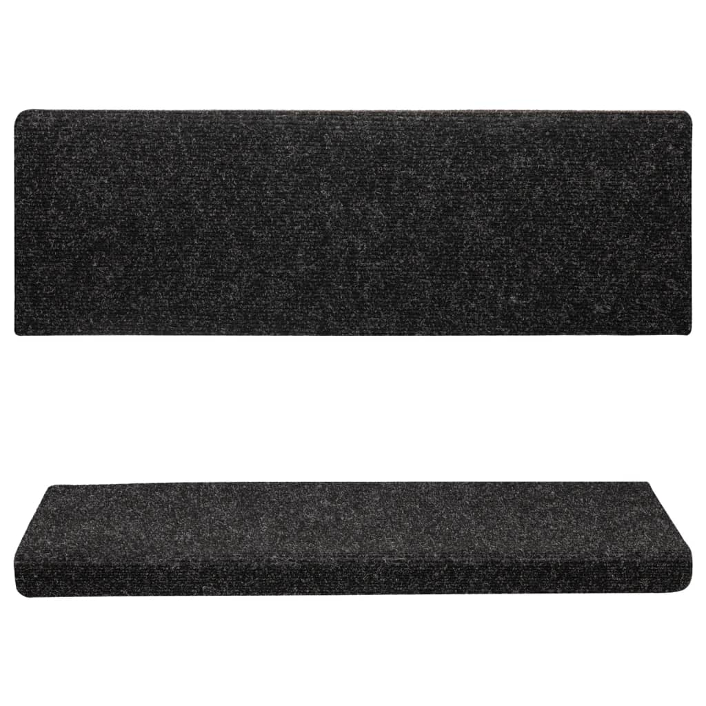 Stufenmatten Selbstklebend 15 Stk. 65x21x4 cm Hellbraun Rechteckiger Rand