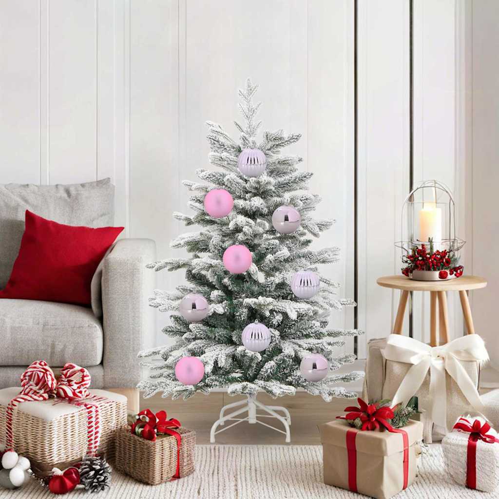 Weihnachtsbaumkugel Set XL 9 pcs Rot Kunststoff