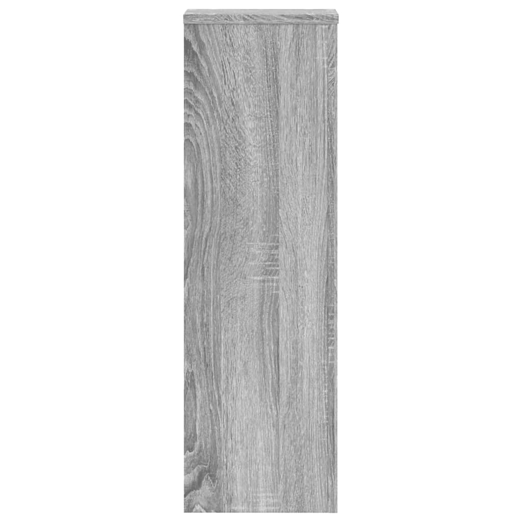 Pflanzenständer 2 Stk. Weiß 33x33x100 cm Holzwerkstoff