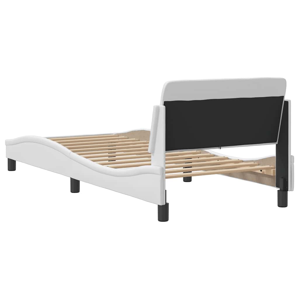 Bettgestell "Dover" Schwarz 80x200 cm Kunstleder