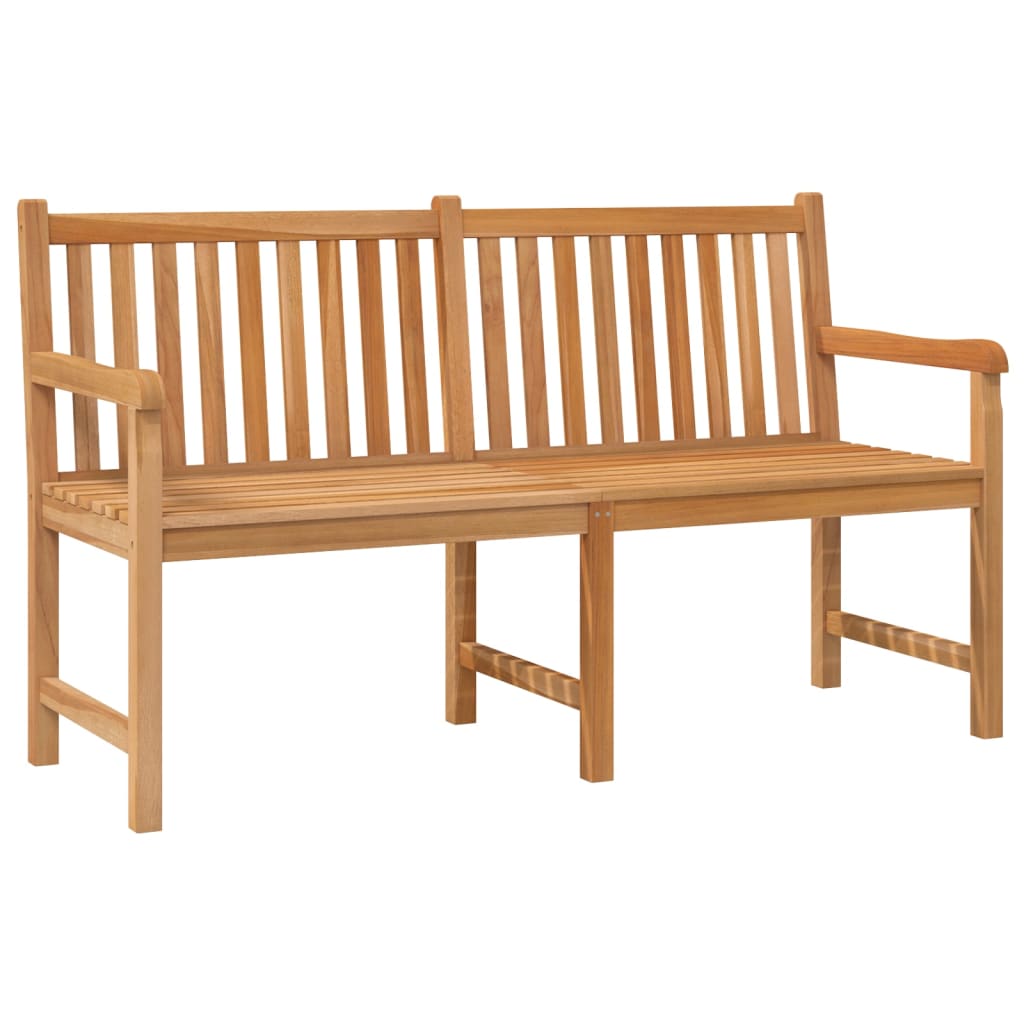 Gartenbank 114 cm Massivholz Teak