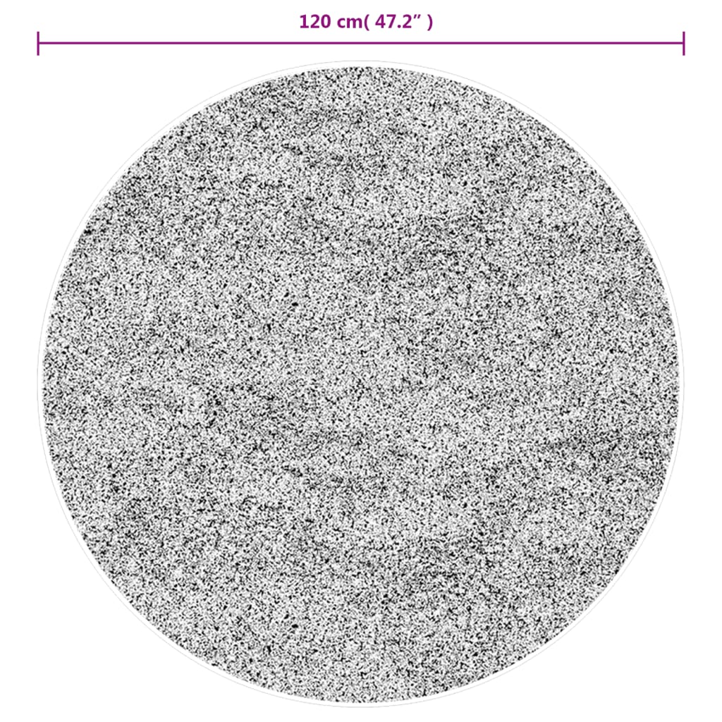 Teppich IZA Kurzflor Skandi-Stil Anthrazit 80x150 cm