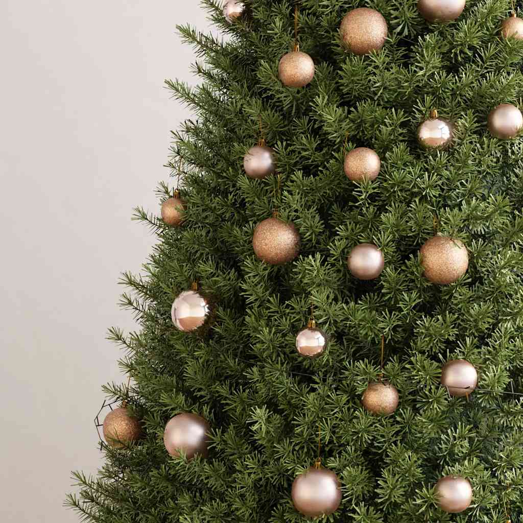 60-tlg. Weihnachtskugeln mit Weihnachtsbaumspitze 150 LEDs