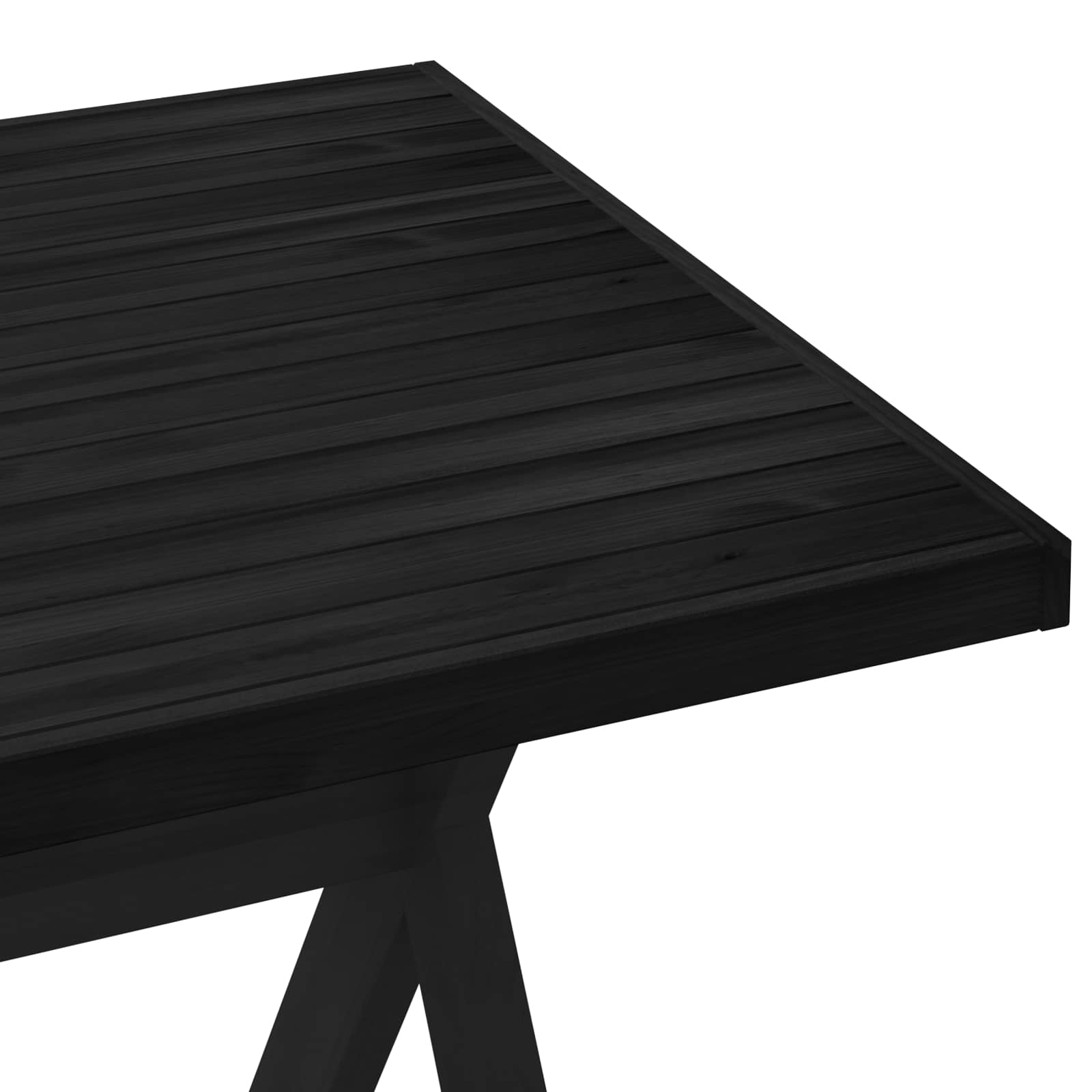 Esstisch NOAIN U-Form-Beine 180x90x75 cm Massivholz Kiefer