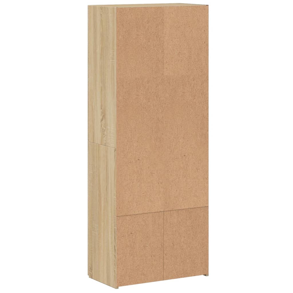 Aktenschrank Weiß 60x32x153 cm Holzwerkstoff