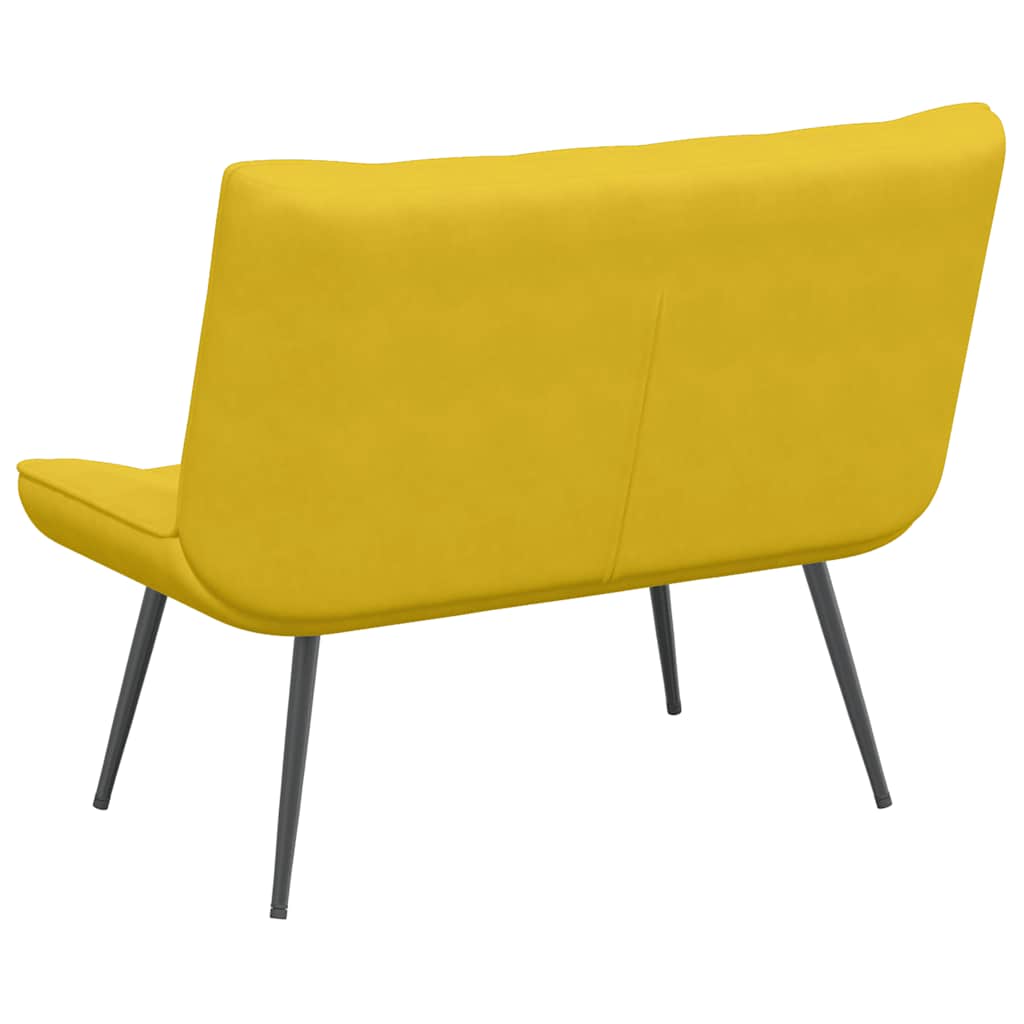 Sitzbank Hellgrau 110x74x84 cm Samt
